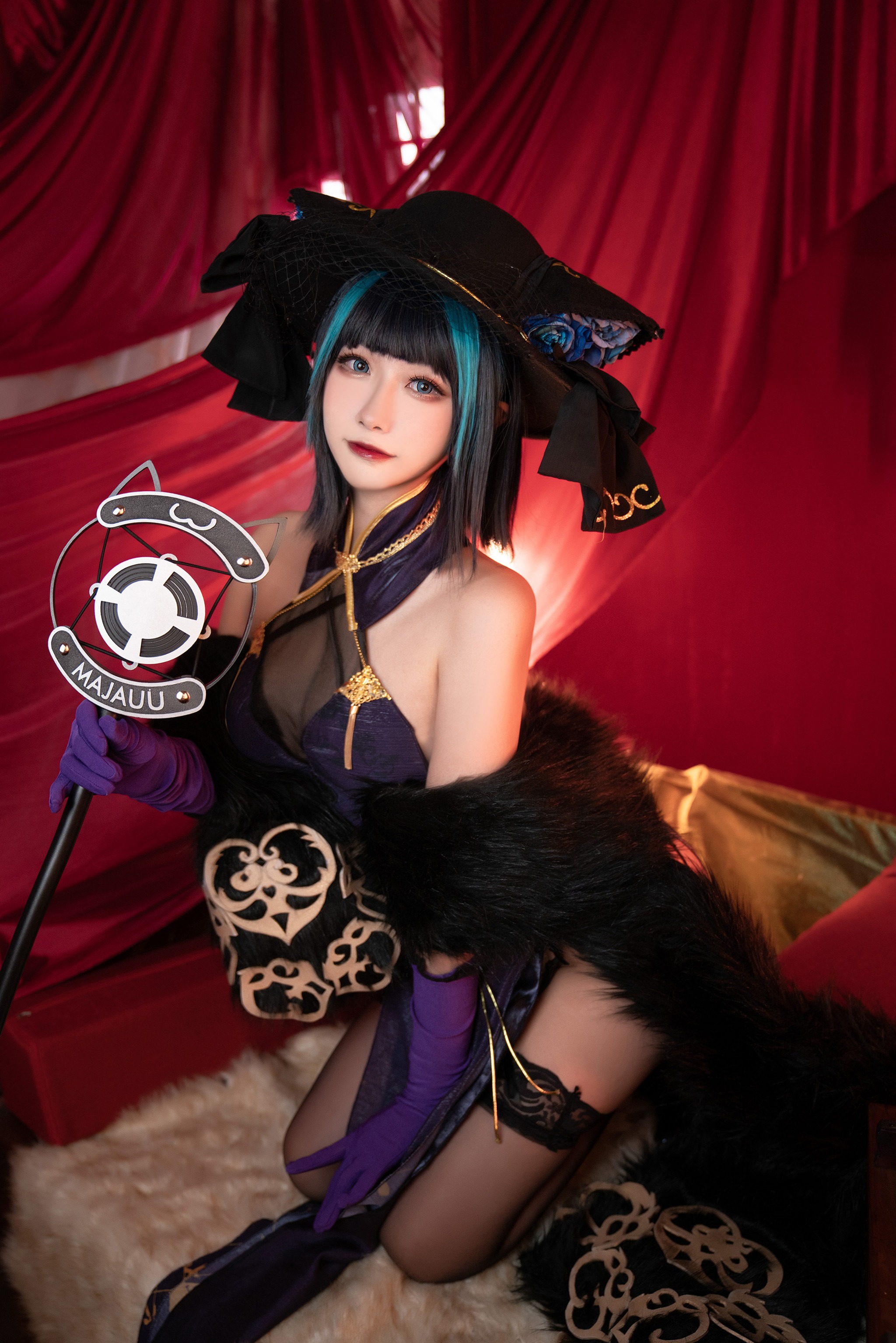 图片[1]-Momoko葵葵 – NO.040 碧蓝航线柴郡 音乐绚烂CaitSith-XikXak