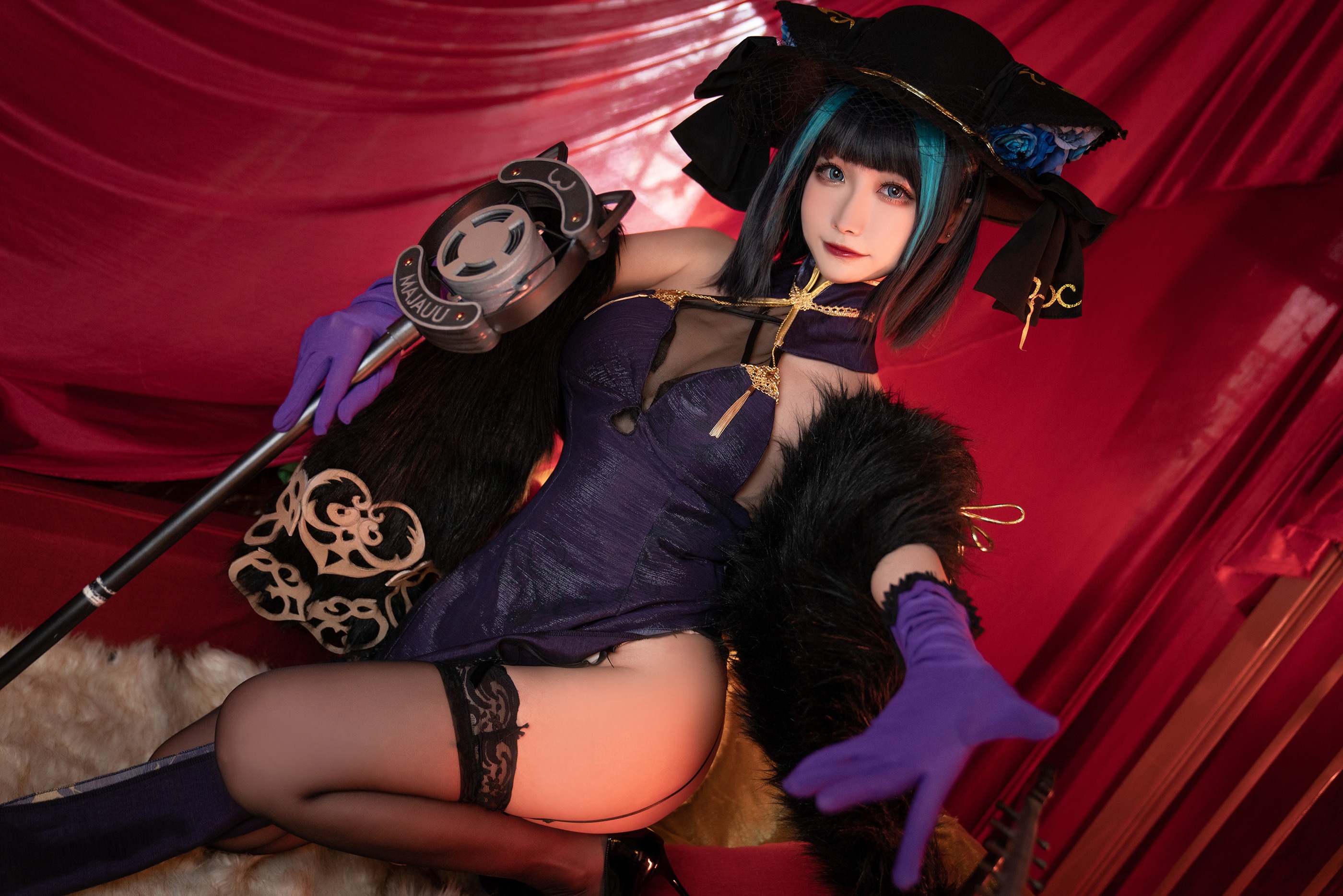 图片[1]-Momoko葵葵 – NO.040 碧蓝航线柴郡 音乐绚烂CaitSith-XikXak