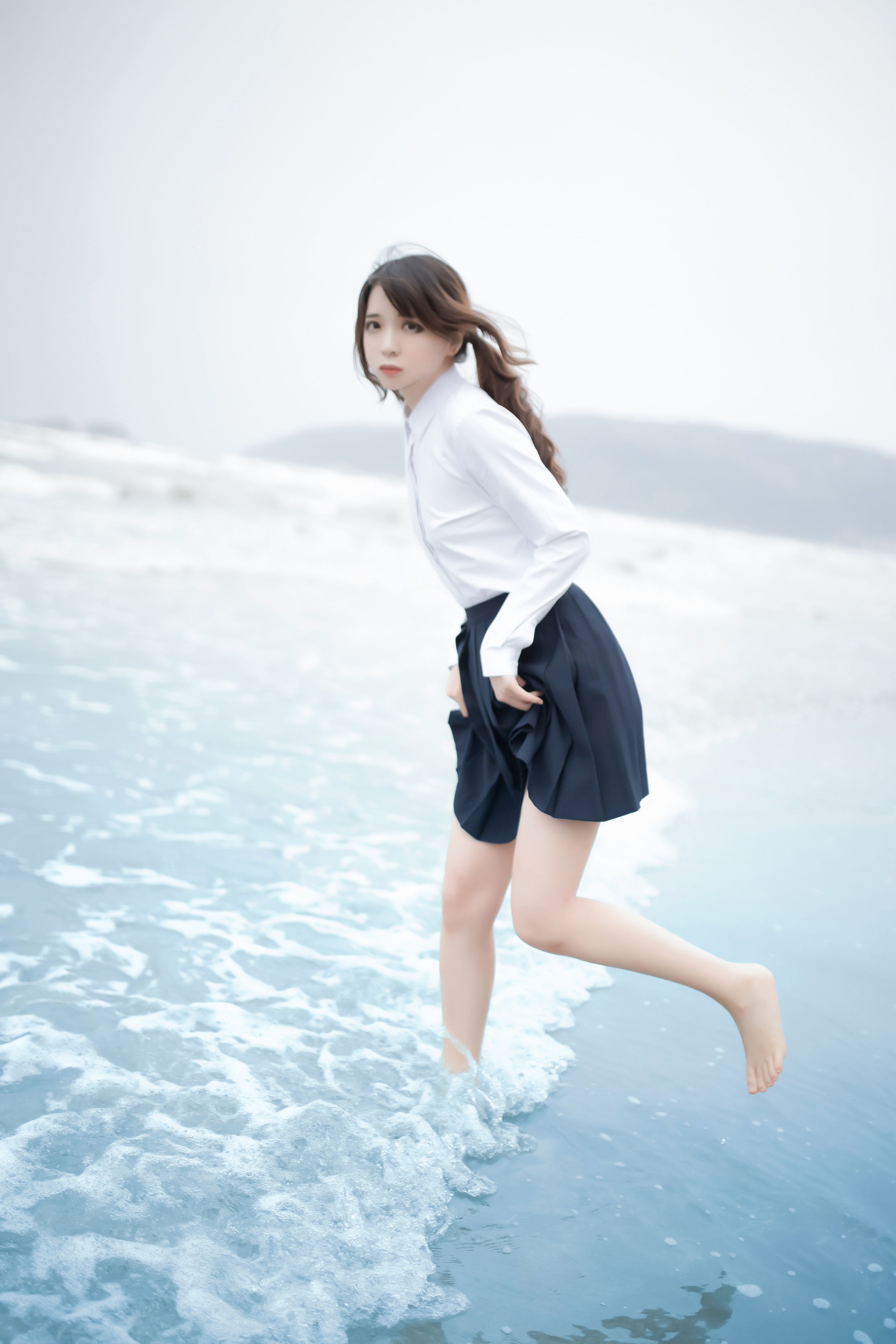 图片[1]-疯猫ss – NO.136 眠海歌-黑色JK制服-XikXak